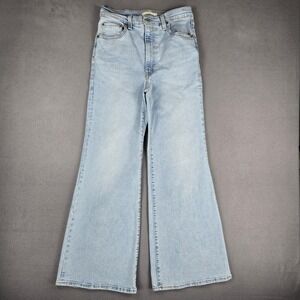 Levi's Ribcage Bell Jeans Womens 31x31 Light Wash High Rise Flare Leg Denim